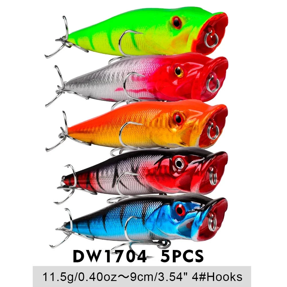 Umpan Pancing Lure Popper Mengambang 12G 9.5CM DW1704 LP001