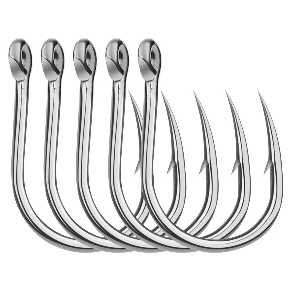 PROBEROS 5/10 Pcs Kail Pancing SJ43 Bahan Stainless Steel Tahan Karat Plat Besi KUP172 KUP173