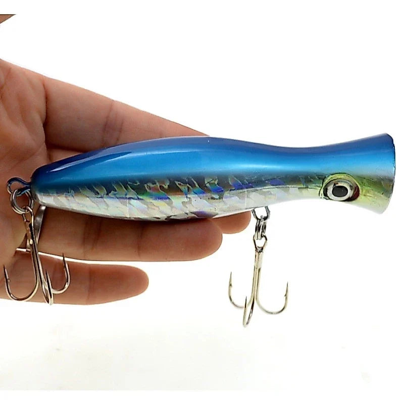 Lure popper 42g mata 3D terdapat rattle umpan popper killer BNS LP222